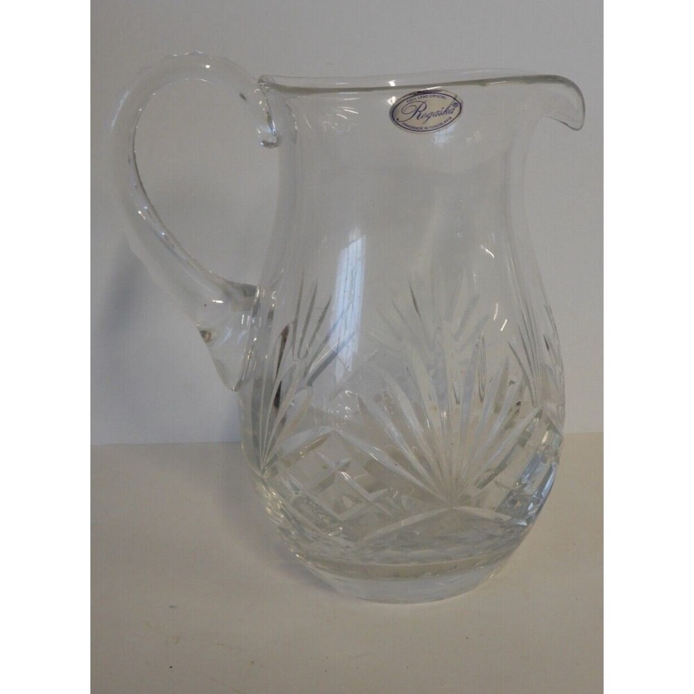VINTAGE Rogaska Cut Crystal Serving Pitcher 7.5 " H Yugoslavia